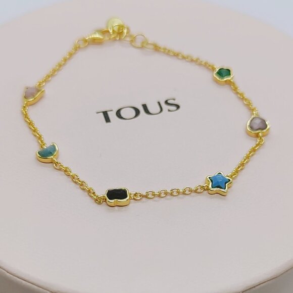 TOUS Bracelet Glory Bracelet in Silver Vermeil with five Gemstones Bracelet - Picture 4 of 7